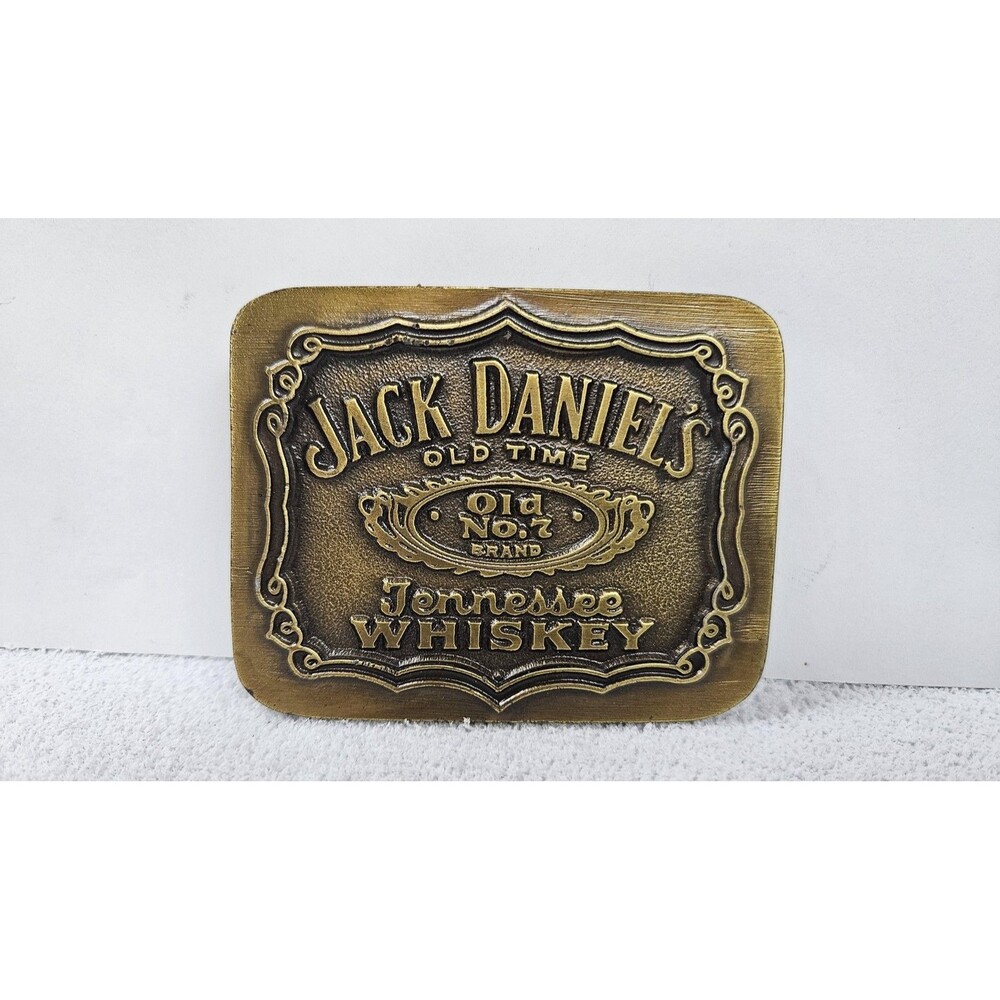 Jack Daniels Belt Buckle Mens Old No 7 Tennessee Whiskey Vintage 1993 USA